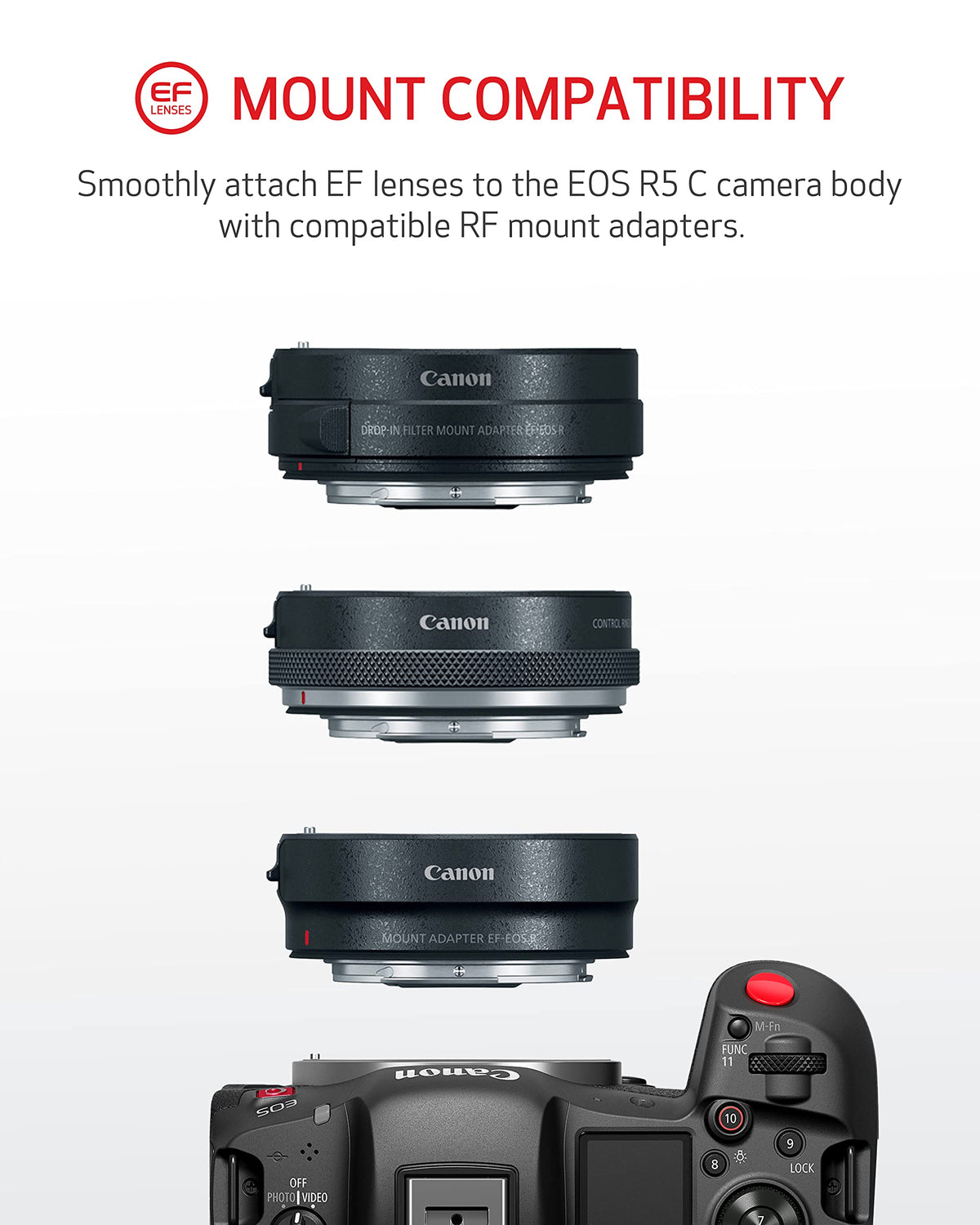 Canon EOS R5 C internal cooling system supports long shoots without interruption.