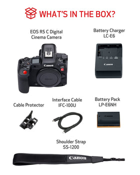 Canon EOS R5 C RF mount interface supports versatile lens setups.