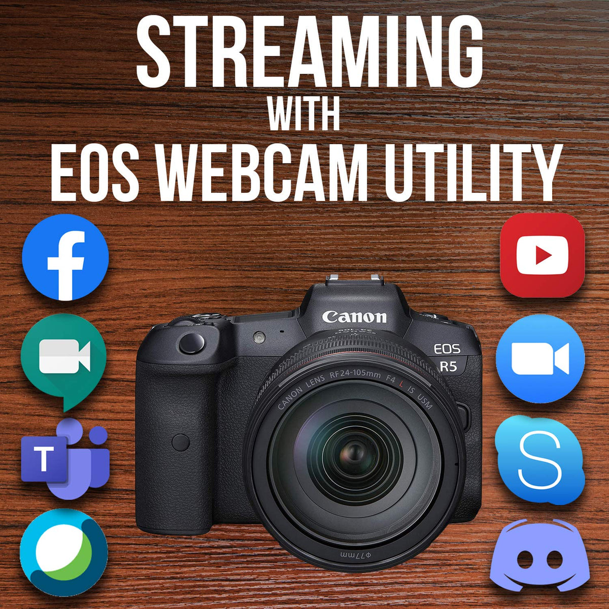 Canon EOS R5 wireless connectivity for quick sharing and remote control.