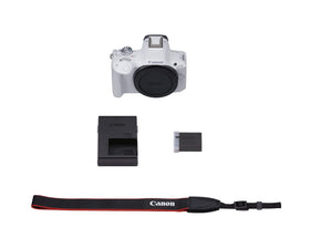 Canon EOS R50 Advanced A+ Assist supports auto scene presets for easier shooting.