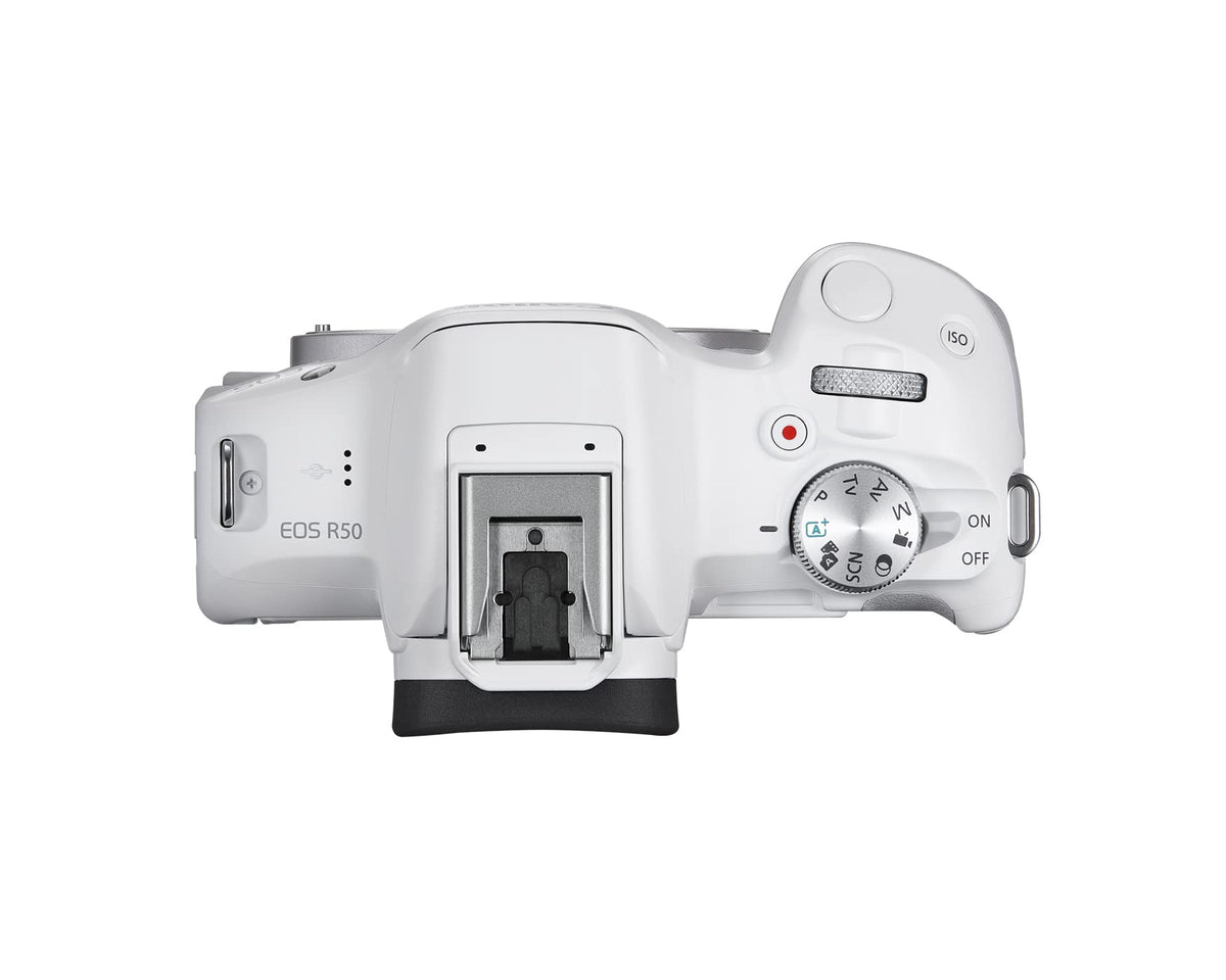 Canon EOS R50 Dual Pixel CMOS AF II enables precise tracking across scenes.