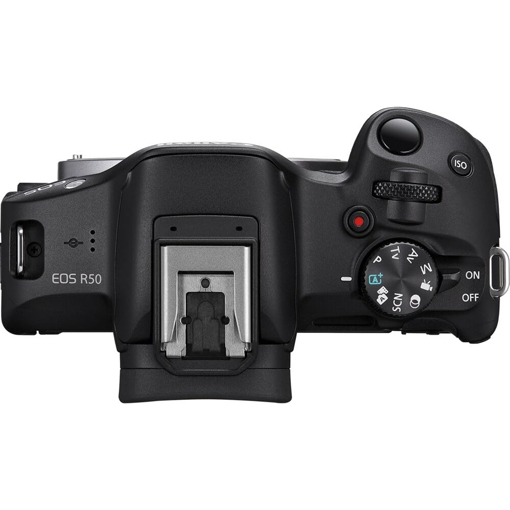 Canon EOS R50 handheld vlogging setup with lightweight design
