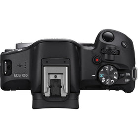Canon EOS R50 handheld vlogging setup with lightweight design