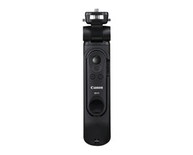 Canon EOS R50 DM-E100 mic with windscreen for outdoor audio.