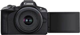 Canon EOS R50 renewed compact design fits easily in a small bag
