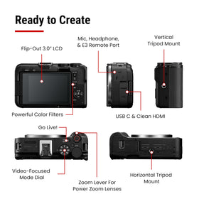 Canon EOS R50 V with DIGIC X processor delivers fast autofocus and smooth color.