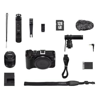 Canon EOS R50 V tripod grip for flexible, steady shooting from angles