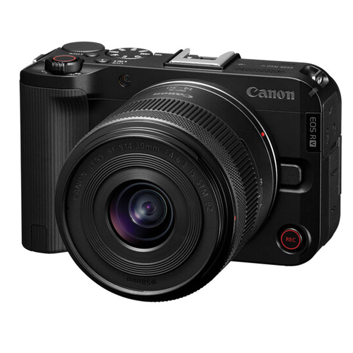 Canon EOS R50V 14-30mm lens emphasizes wide-angle versatility for landscapes and indoor scenes.