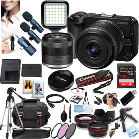 Canon EOS R50V camera body offers portable power for travel vlogging and sharp stills.