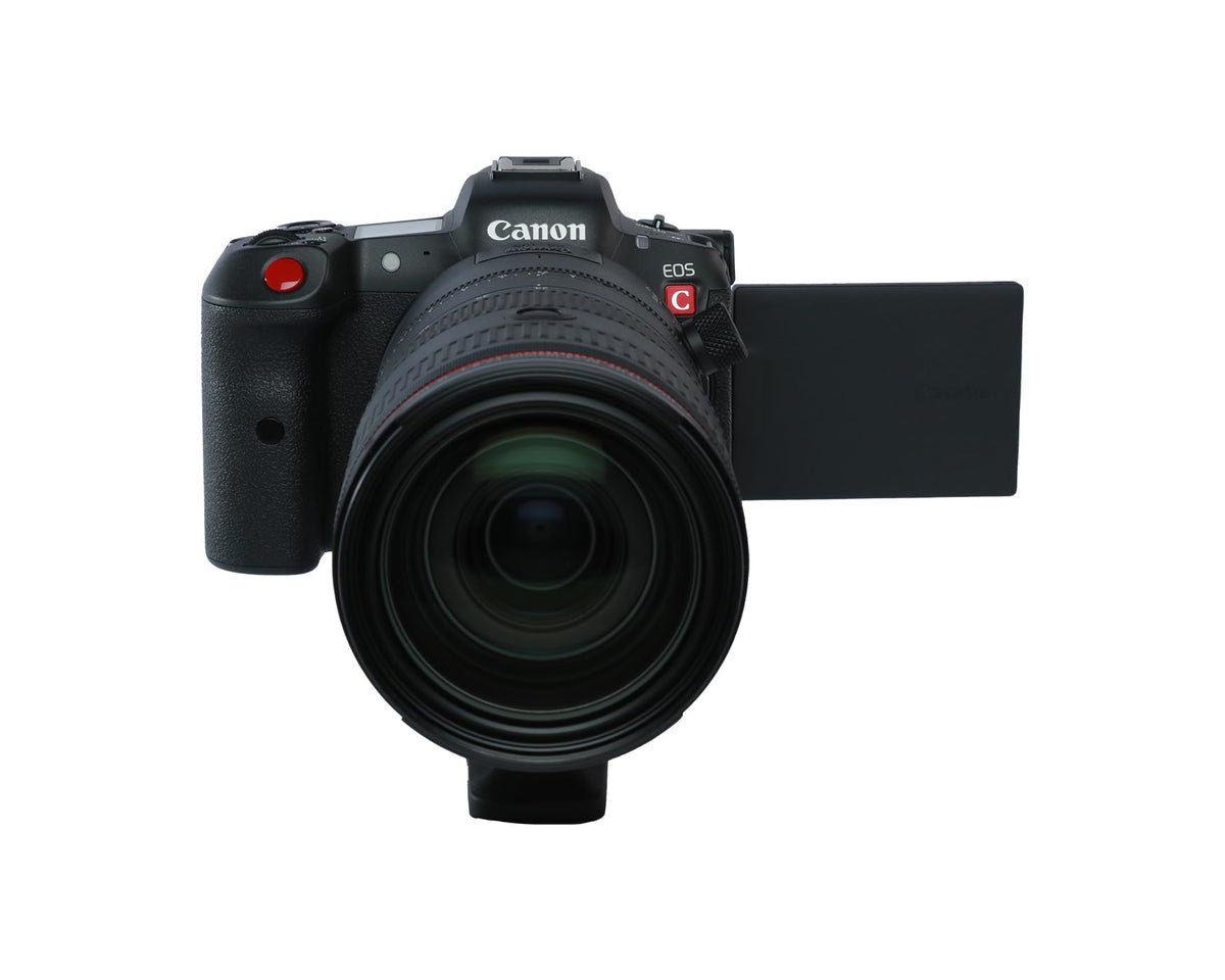 Canon EOS R5 C close-up camera controls highlighting fast, intuitive operation