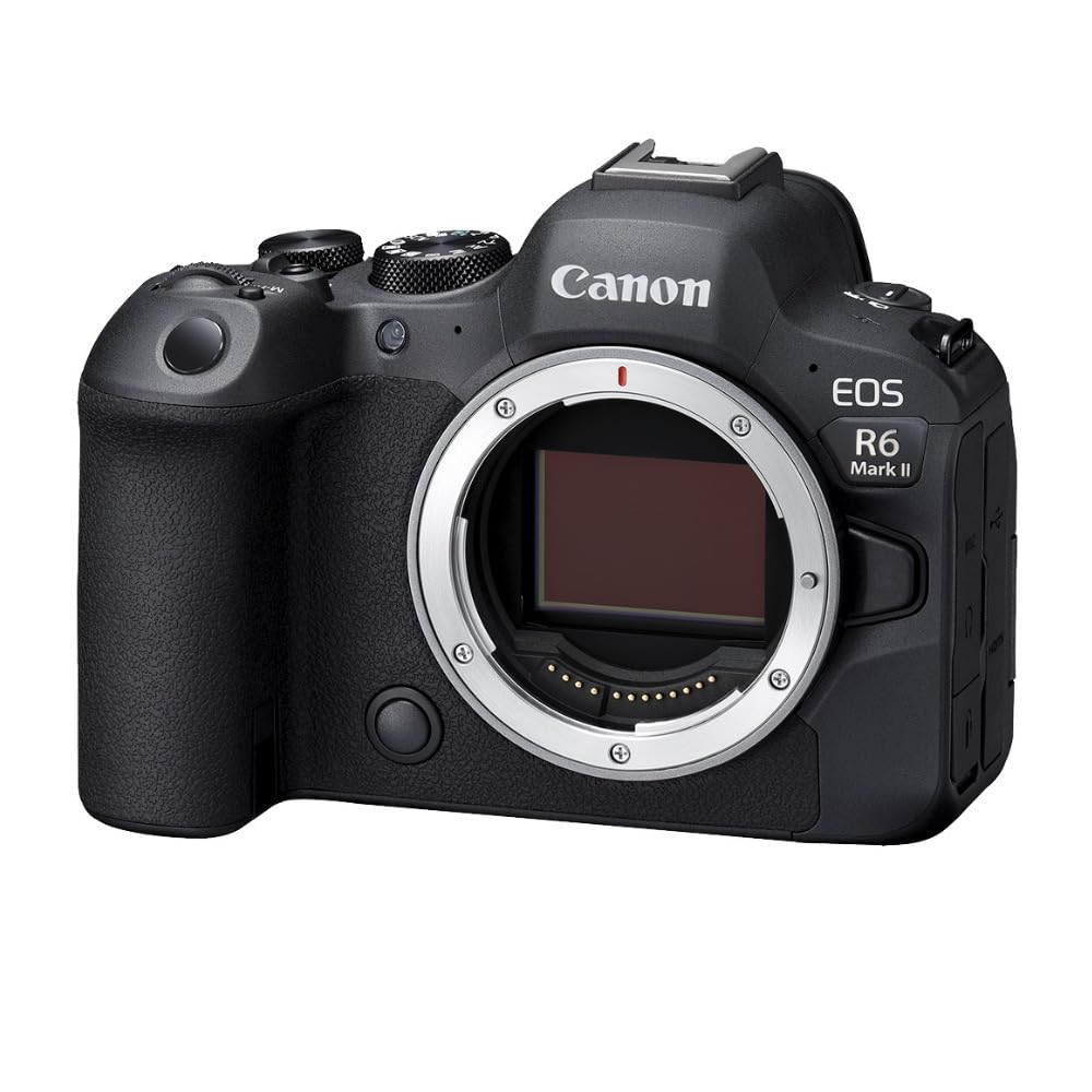 Canon EOS R6 Mark II back panel with quick-access controls for on-site adjustments.