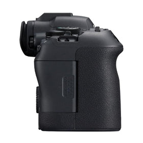 Canon EOS R6 Mark II body side grip for comfortable handheld shooting.