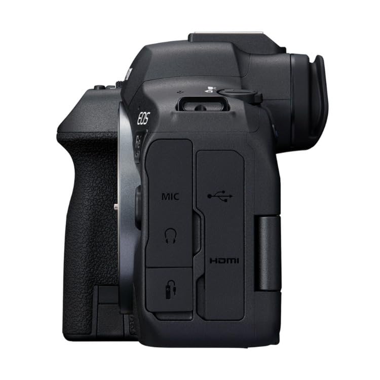 Canon EOS R6 Mark II body top dials enable fast, confident adjustments.