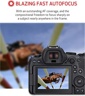 Canon EOS R6 Mark II with DIGIC X processor for fast, clean images.