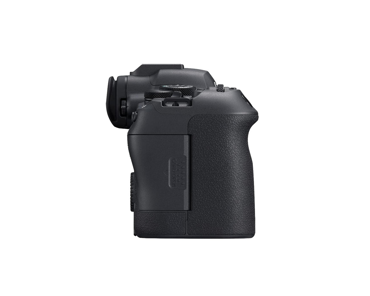 Canon EOS R6 Mark II electronic viewfinder detail for accurate framing