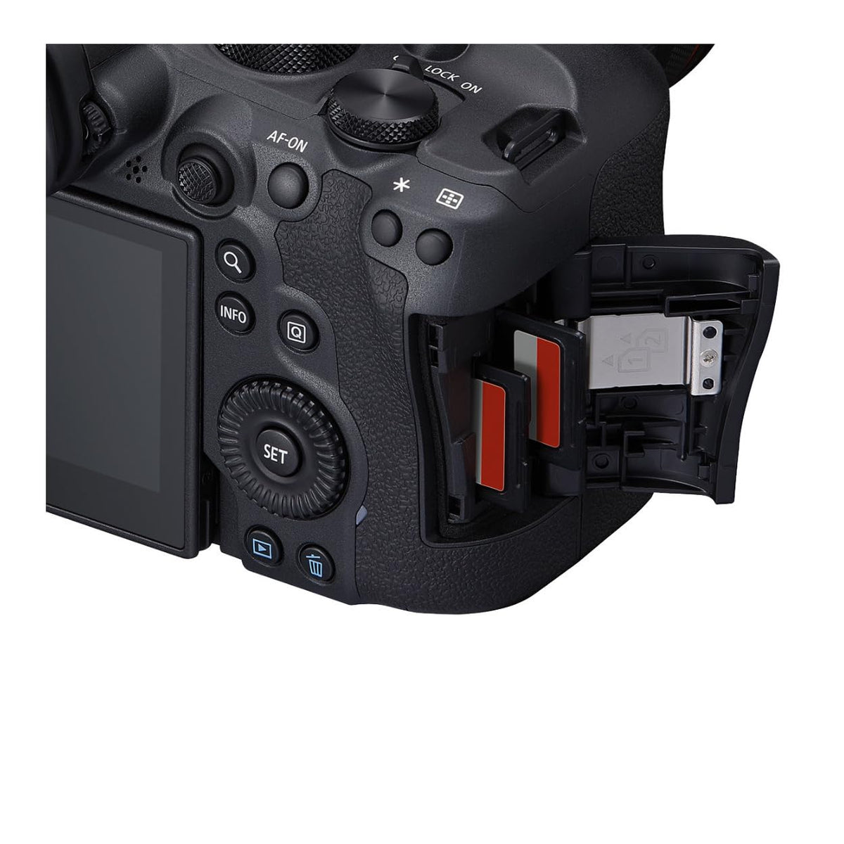 Canon EOS R6 Mark II with built-in Wi-Fi and Bluetooth for fast sharing.