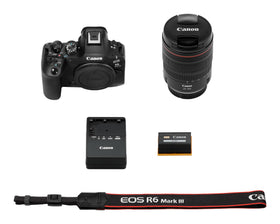 Canon EOS R6 Mark III 4K/120p video capability enables smooth slow-motion footage.