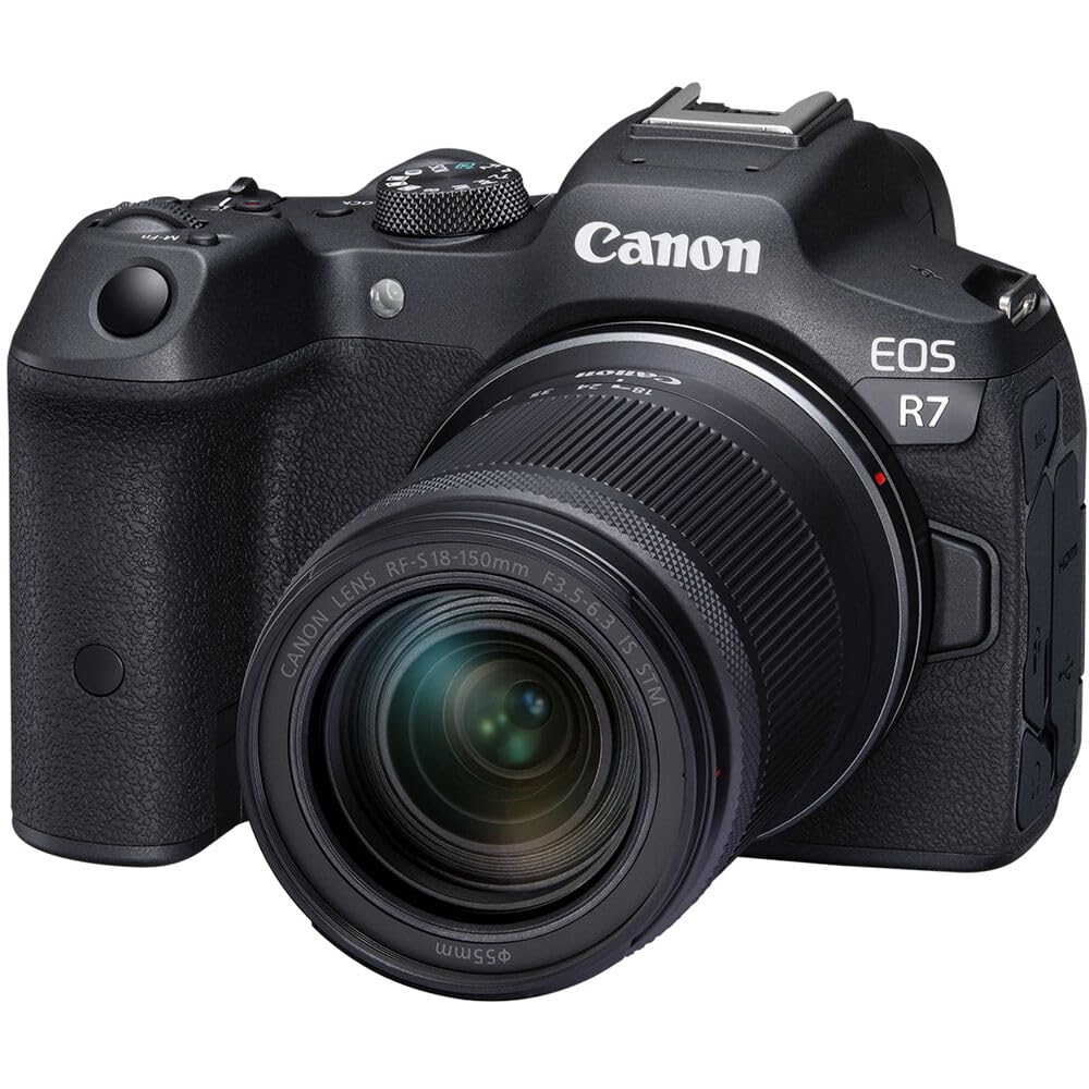 Canon EOS R7 camera body for versatile stills and video.
