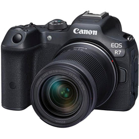 Canon EOS R7 camera body for versatile stills and video.