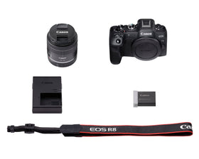 Canon EOS R8 with RF24-50mm lens shows versatile wide-to-standard coverage