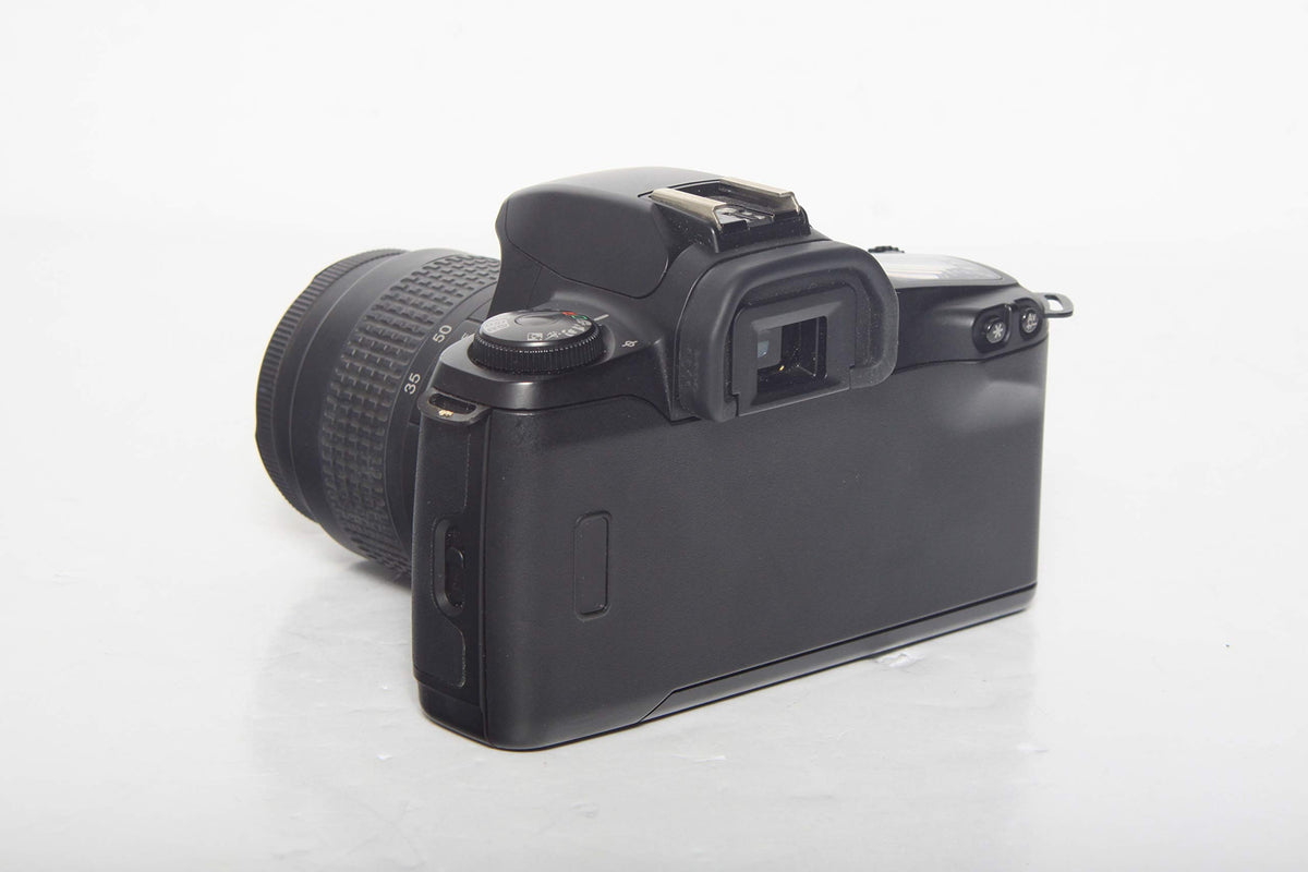 Canon EOS Rebel G back display – viewfinder indicators for quick metering checks.