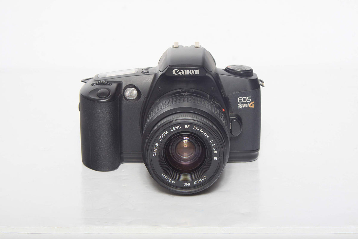 Canon EOS Rebel G front view – compact design for portable photography.