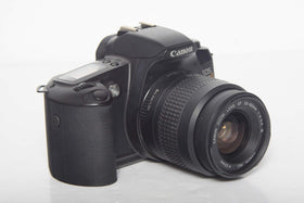 Renewed Canon EOS Rebel G kit packaging – value and dependable performance.