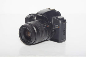 Canon EOS Rebel G side shot – accessible controls for easy operation.