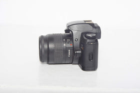 Canon EOS Rebel G top controls – intuitive manual settings at a glance.