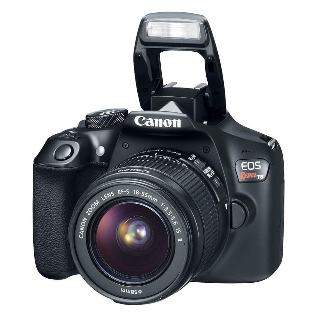 Canon EOS Rebel T6 with Wi-Fi and NFC enables quick sharing.