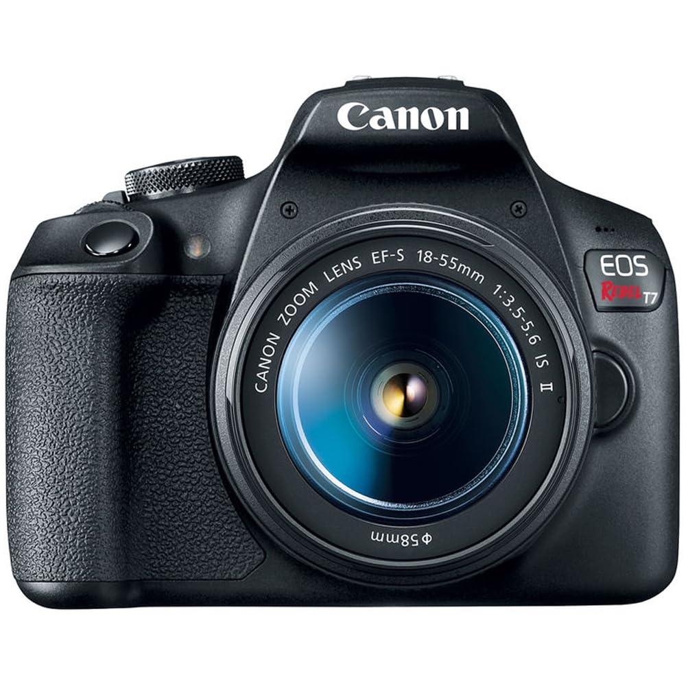 Canon EOS Rebel T7 body side with controls and grip