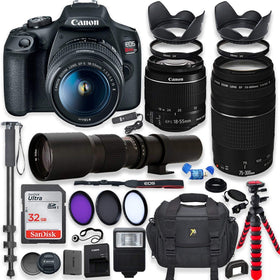 Canon EOS Rebel T7 camera with 18-55mm lens, ideal for everyday shooting.