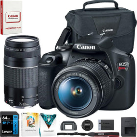 Canon EOS Rebel T7 with EF-S 18-55mm lens, ideal for everyday photography and easy sharing