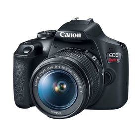 Canon EOS Rebel T7 in use demonstrates easy sharing via built-in Wi‑Fi.