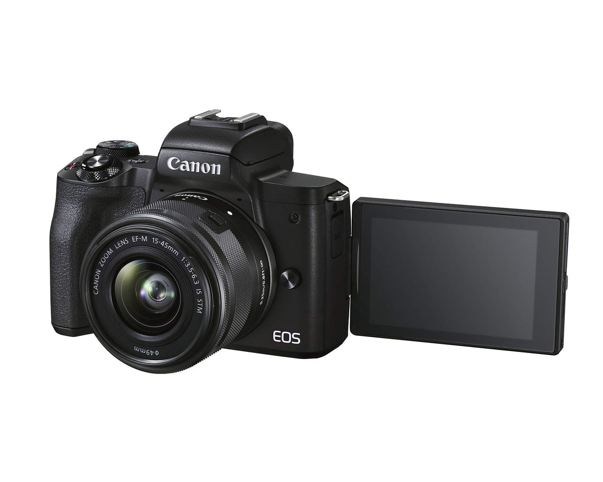 Canon EOS M50 Mark II compact design suits everyday photography.