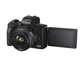 Canon EOS M50 Mark II compact design suits everyday photography.