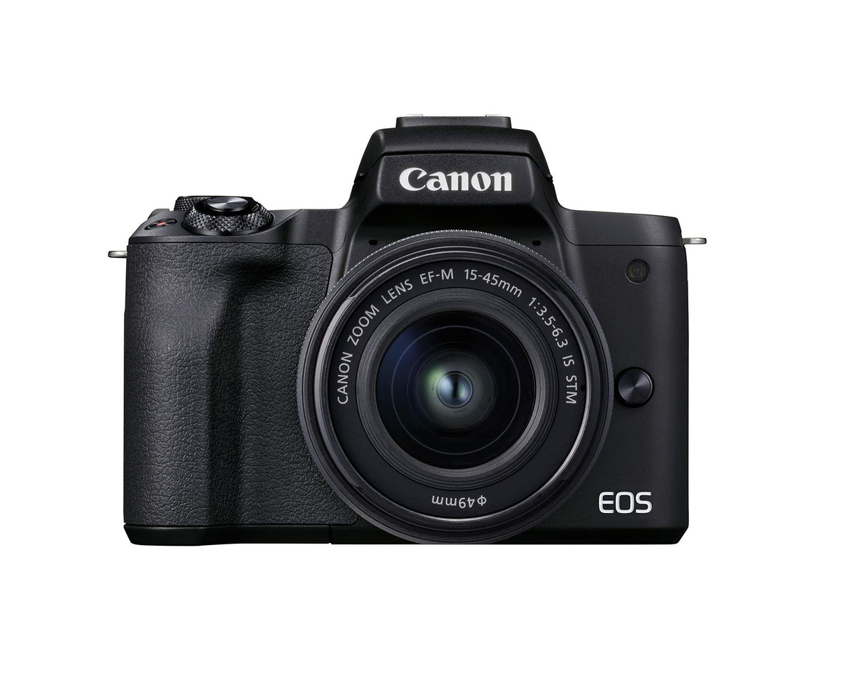 Canon EOS M50 Mark II kit with vari-angle LCD ideal for flexible shooting.