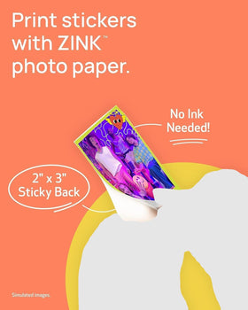 Canon Ivy 2 Mini photo paper pack with 110 ZINK sheets for quick prints.