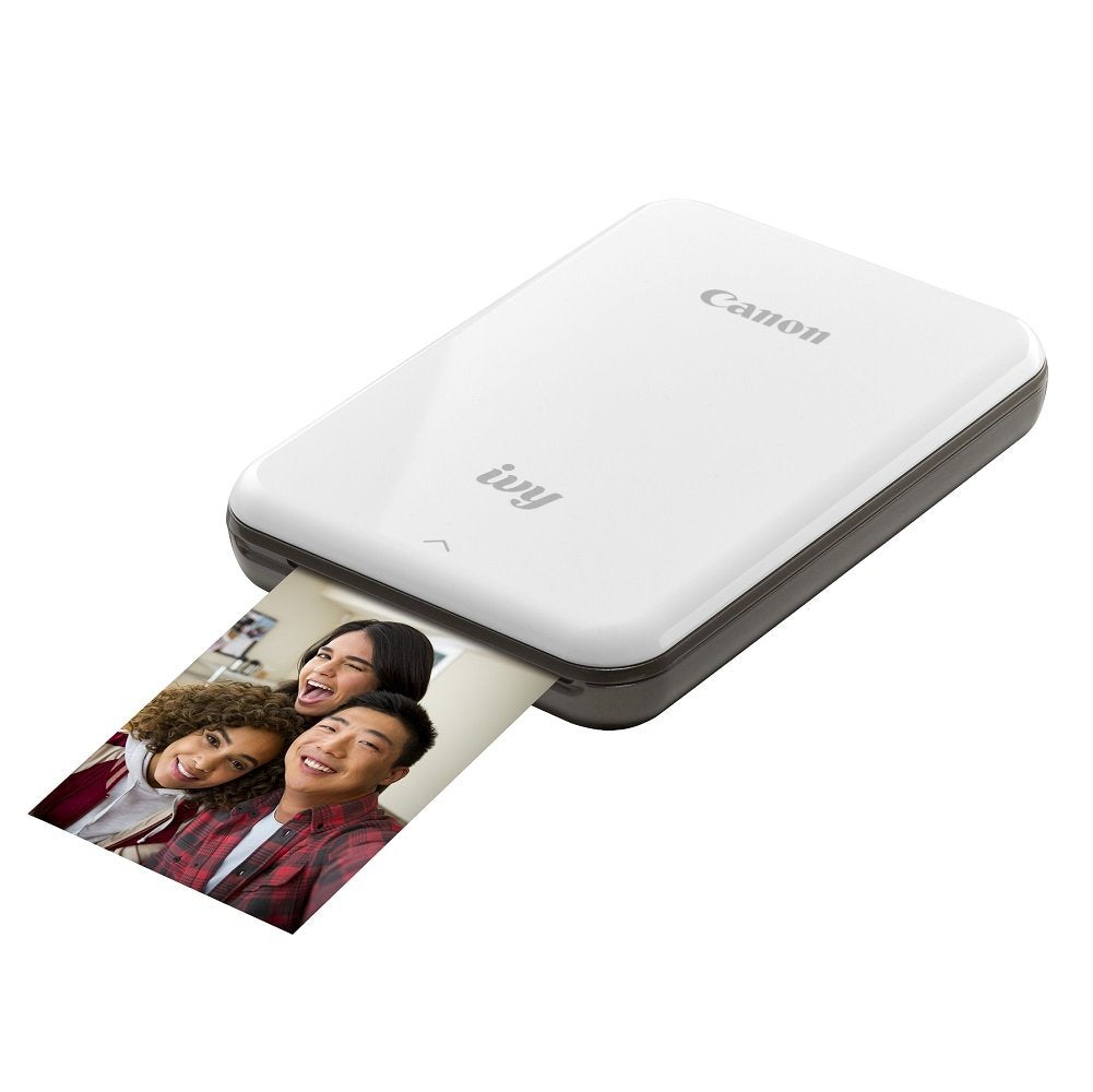 Canon IVY Mini peel-and-stick prints closeup with adhesive backs