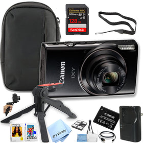 Canon IXY 650 HS black camera with compact design for everyday travel photography.