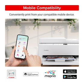 Canon PIXMA TR7120 with ADF open for quick multi-page scanning.