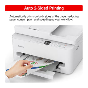Canon PIXMA TR7120 compact design fits small desks.