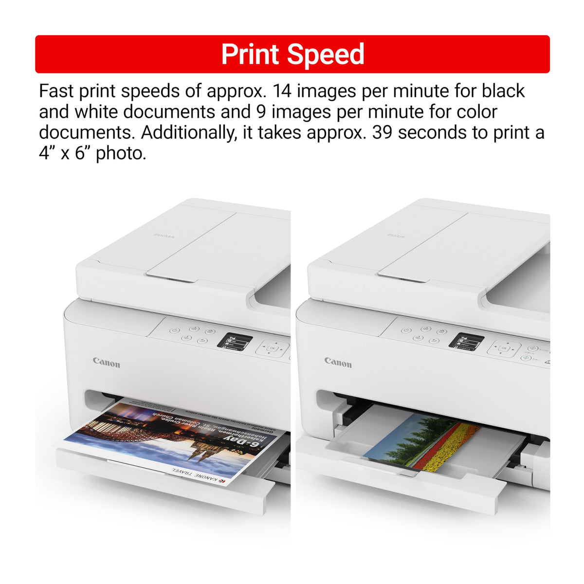 Canon PIXMA TR7120 duplex printing demonstrates paper-saving capability.