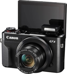 Canon PowerShot G7 X Mark II renewed lens close-up highlighting macro versatility.