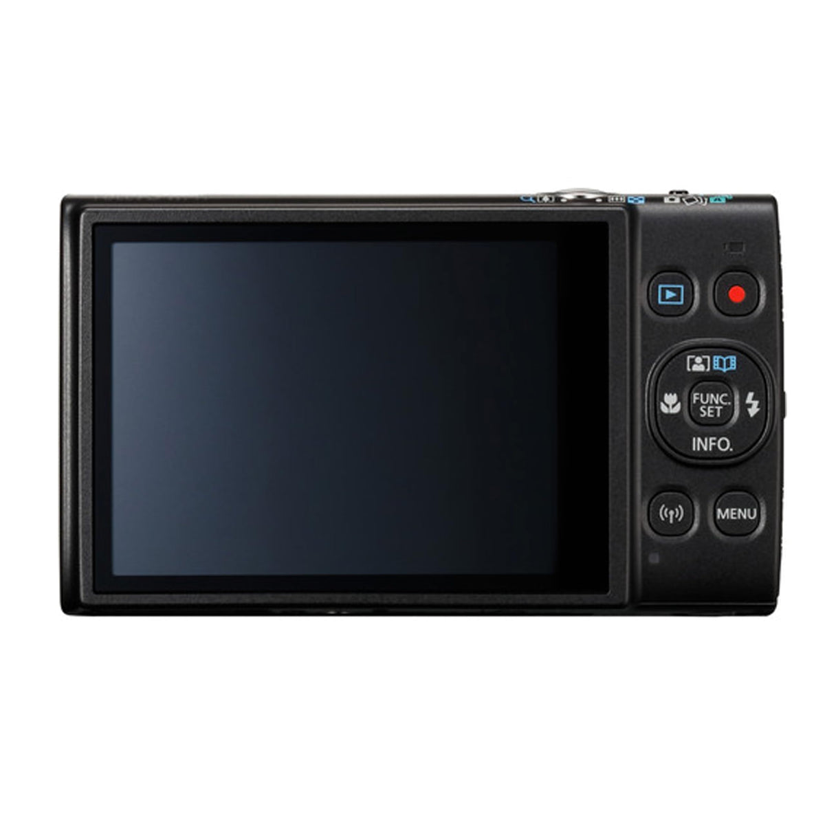 Canon PowerShot IXY 650 HS 12x optical zoom lens offers wide to telephoto versatility.