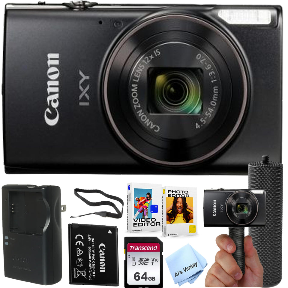 Canon PowerShot IXY 650 HS front view showing compact design for easy travel photography.