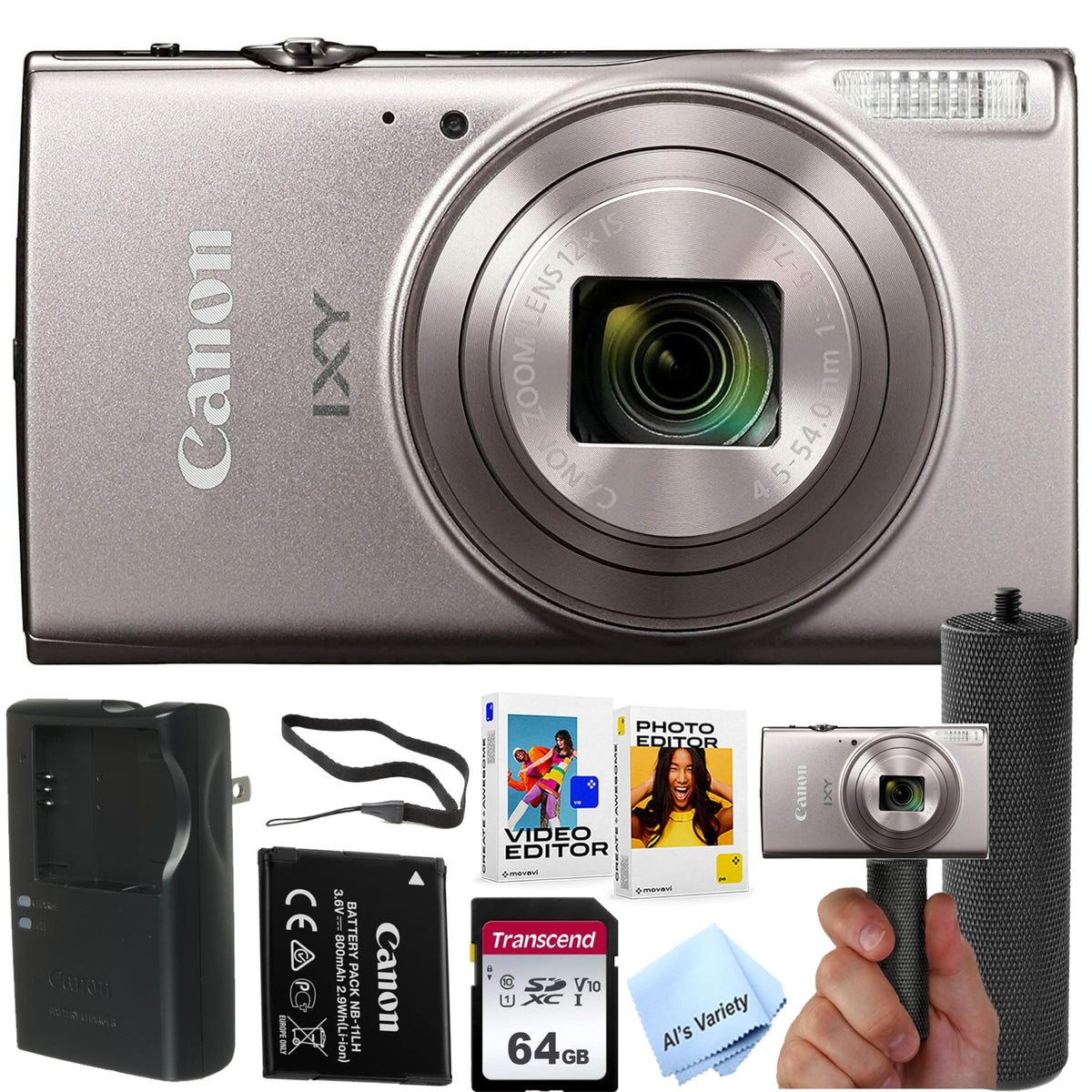 Canon PowerShot IXY 650 HS front view highlighting compact travel-friendly design