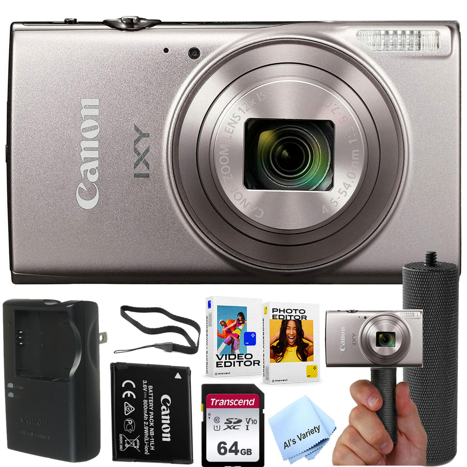Canon PowerShot IXY 650 HS front view highlighting compact travel-friendly design