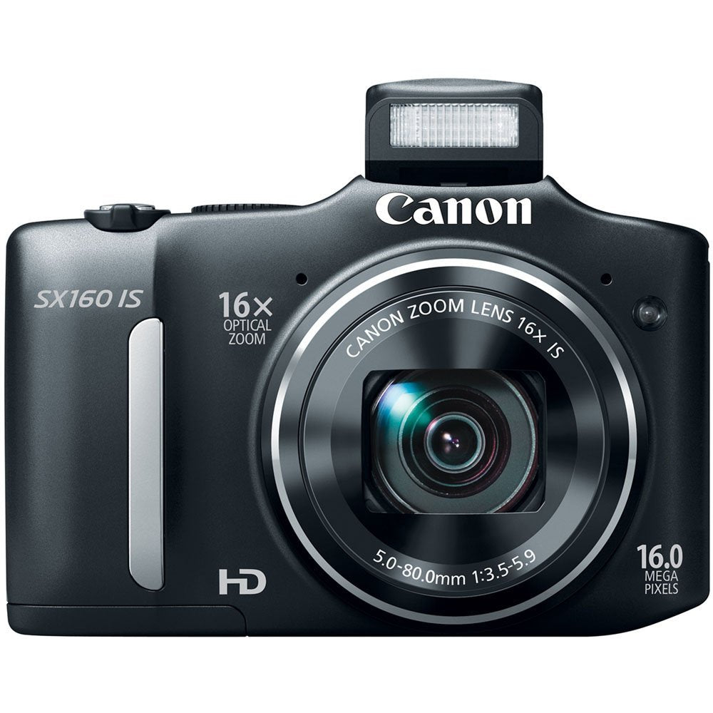 Canon PowerShot SX160 IS 3-inch LCD enables bright framing and quick review.