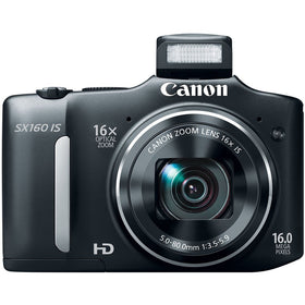 Canon PowerShot SX160 IS 3-inch LCD enables bright framing and quick review.
